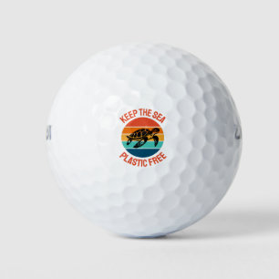 Behalt der Plastikfreien Meeresschildkröte Golfball