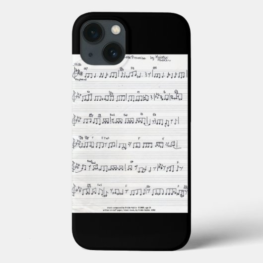 Behalt der Rechtssache Promise Sheet Music iPhone Case-Mate iPhone Hülle (Rückseite)