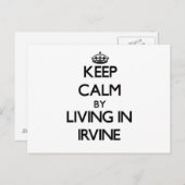 Behalt der Ruhe durch Leben in Irvine Postkarte (Vorne/Hinten)
