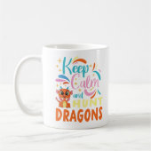 Behalt der Ruhe und Jagd auf Drachen Kaffeetasse (Links)