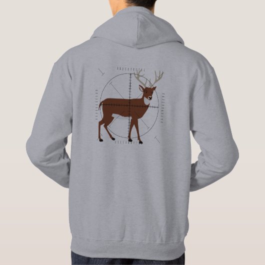 Behalt der ruhigen Jagd auf Hirsch-Venison-Schieße Hoodie (Rückseite)
