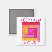 Behalt der ruhigen und stillen Blockhütte Magnet (Vorderseite/Rückseite)