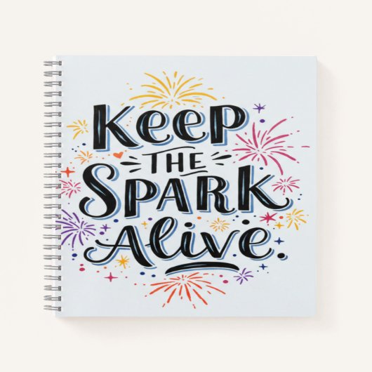 Behalt der Spark Alive Notizblock (Vorderseite)