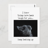 Behalt der Suche nach Gott Ermutigung Katze Tier Postkarte (Vorne/Hinten)