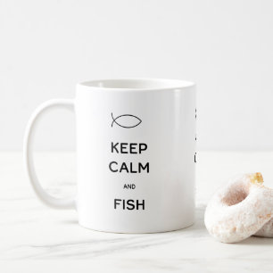 Behalt der Tasse für den Fischkaffee