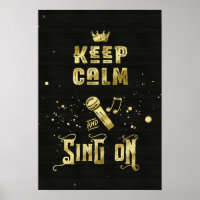 Behalt der Täuschung und des Sings auf Goldmikroph