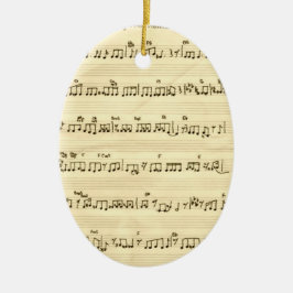 Behalt der viel versprechenden Song-Notenmusik Keramikornament