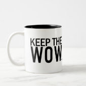 Behalt der Wow-Tasse Zweifarbige Tasse (Links)