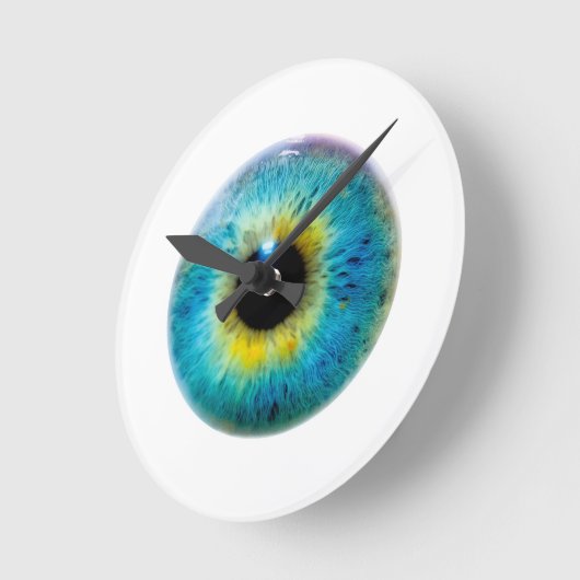 Behalt der Zeit - die Augenuhr Runde Wanduhr (Winkel)