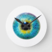 Behalt der Zeit - die Augenuhr Runde Wanduhr (Vorderseite)