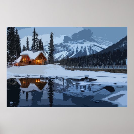 Behalt der Zuhause-Feuerbrände für Winterreisende Poster (Vorne)