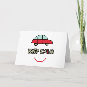 Behalt des Calm Driving-Tests Karte