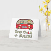 Behalt des Calm Driving-Tests Karte (Gelbe Blume)