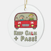 Behalt des Calm Driving-Tests Keramik Ornament (Links)