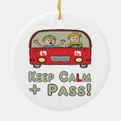 Behalt des Calm Driving-Tests Keramik Ornament (Hinten)