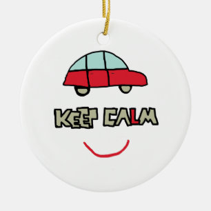 Behalt des Calm Driving-Tests Keramik Ornament