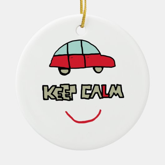Behalt des Calm Driving-Tests Keramik Ornament (Vorne)