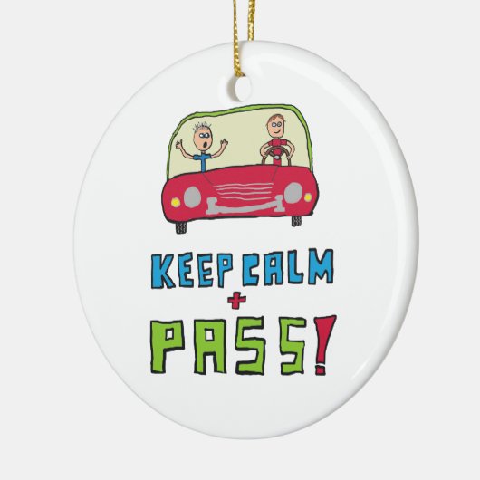 Behalt des Calm Driving-Tests Keramik Ornament (Links)