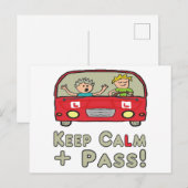 Behalt des Calm Driving-Tests Postkarte (Vorne/Hinten)
