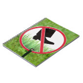 Behalt des Graszeichens Notizblock (Linke Seite)