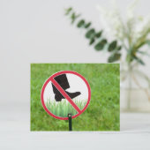 Behalt des Graszeichens Postkarte (Stehend Vorderseite)