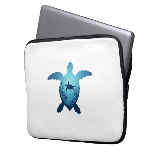 Behalt des Meeres Plastikfrei Rett der Meeresschil Laptopschutzhülle (Vorderseite Links)