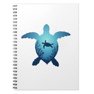 Behalt des Meeres Plastikfrei Rett der Meeresschil Notizblock