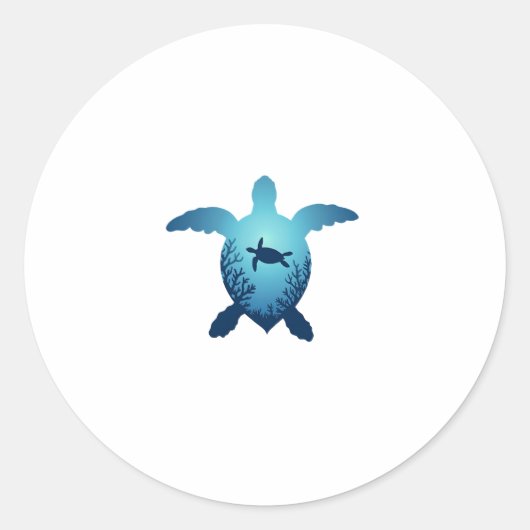Behalt des Meeres Plastikfrei Rett der Meeresschil Runder Aufkleber (Vorderseite)