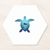 Behalt des Meeres Plastikfrei Rett der Meeresschil Untersetzer (Vorderseite)