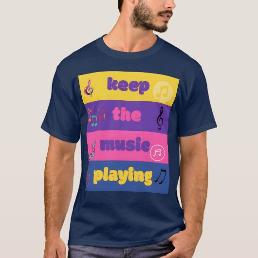 Behalt des Musikspielers T-Shirt (Vorderseite)