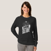 Behalt des Pilotprogramms "Ruhe und Hang Glide Han T-Shirt (Vorne ganz)