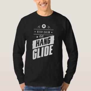 Behalt des Pilotprogramms "Ruhe und Hang Glide Han T-Shirt