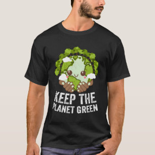 Behalt des Planeten Grüne Ökologie Bäume Ökosystem T-Shirt