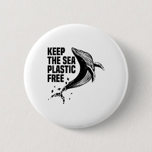 Behalt des plastikfreien Umweltschutzes Button