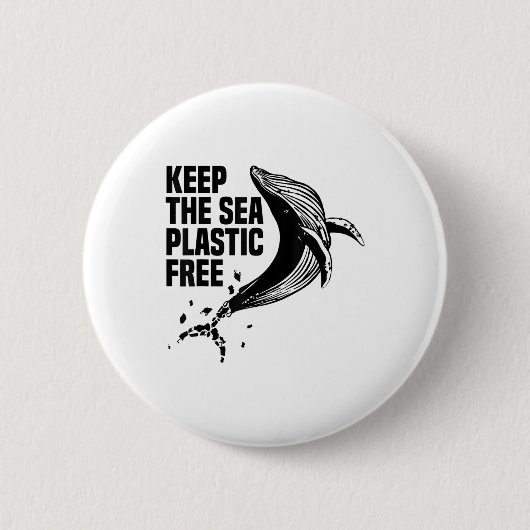 Behalt des plastikfreien Umweltschutzes Button (Vorderseite)