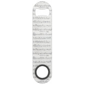Behalt des Promise Handwriting Sheet Music Open Speedflaschenöffner (Rückseite)