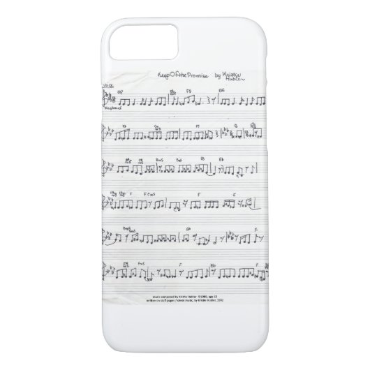 Behalt des Promise Sheet Music iPhone 7 Fall frei Case-Mate iPhone Hülle (Rückseite)