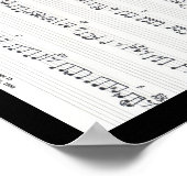 Behalt des Promise Sheet Music Poster (Ecke)