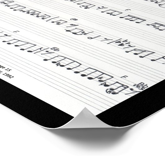 Behalt des Promise Sheet Music Poster (Ecke)