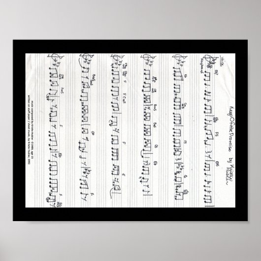 Behalt des Promise Sheet Music Poster (Vorne)