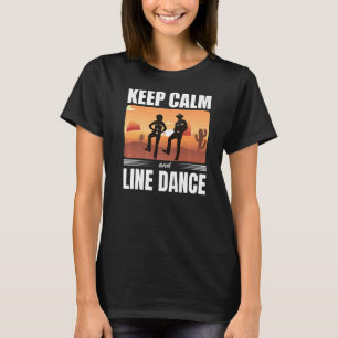 Behalt des Tanzes für Ruhe und Linie T-Shirt