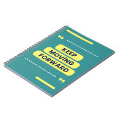 Behalt des Vorwärts-Motivierend Angebots Notizblock (Linke Seite)