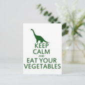 Behalt dich ruhig und esse dein Gemüse Postkarte (Stehend Vorderseite)