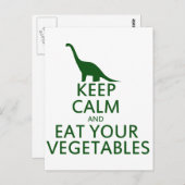 Behalt dich ruhig und esse dein Gemüse Postkarte (Vorne/Hinten)