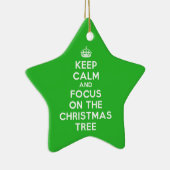 Behalt dich ruhig und fokussiere dich auf den Weih Keramik Ornament (Rechts)