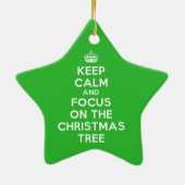 Behalt dich ruhig und fokussiere dich auf den Weih Keramik Ornament (Hinten)