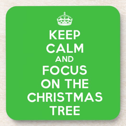 Behalt dich ruhig und fokussiere dich auf den Weih Untersetzer (Vorderseite)