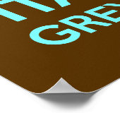 Behalt dich ruhig und genieße deinen italienischen poster (Ecke)