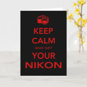 Behalt dich ruhig und hol dir deine Nikon Karte (Gelbe Blume)