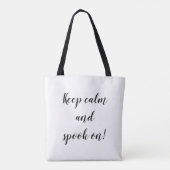 Behalt dich ruhig und mach dich verwöhnen! Vintage Tasche (Rückseite)